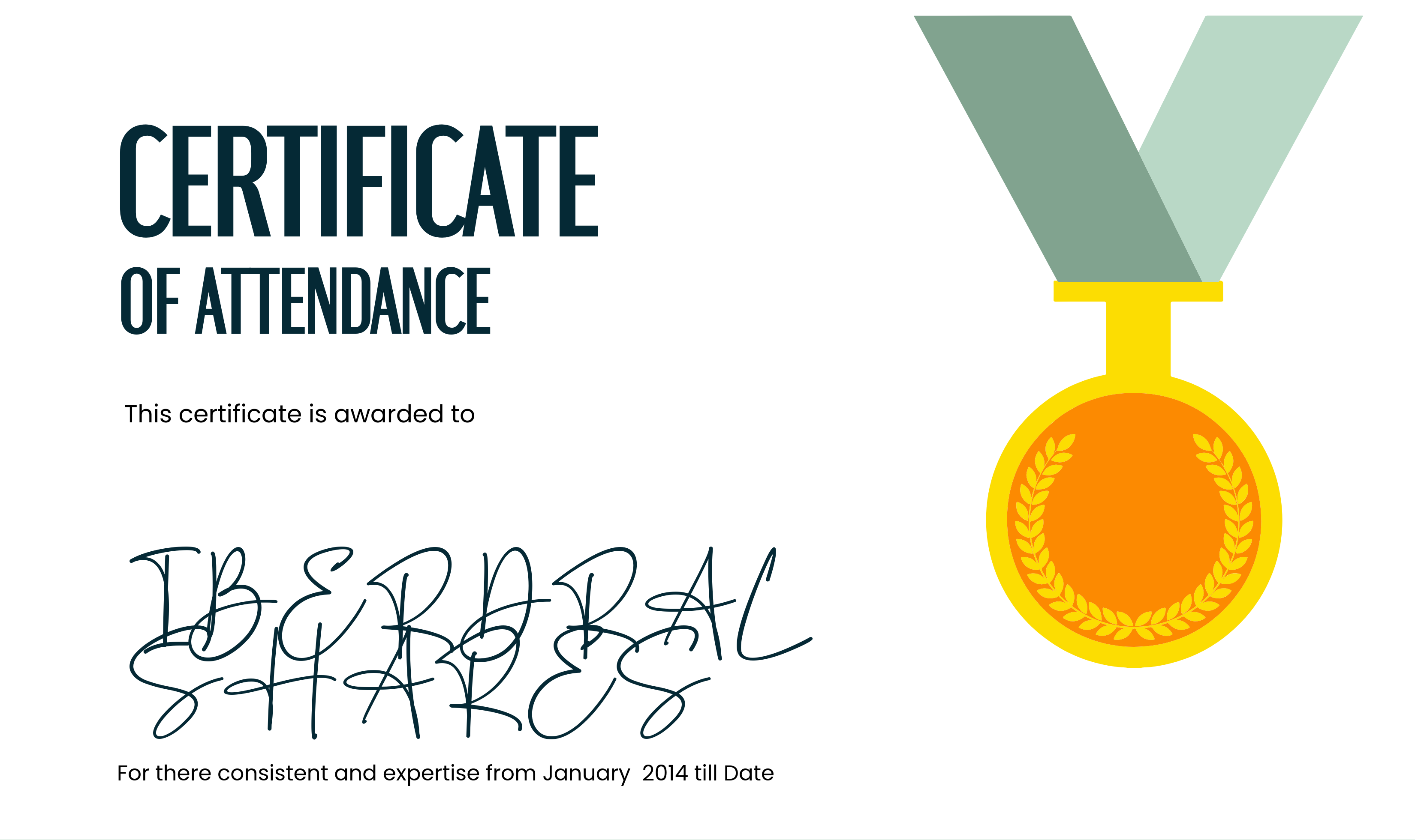 Our certifictae